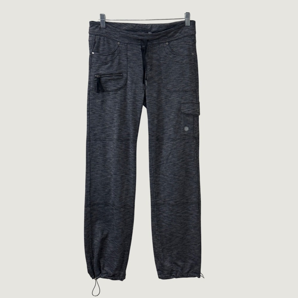 Athleta Cargo Pants Gray Heather Space Dye Size S Utility Streetwear Gorpcore